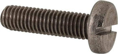 Value Collection - M8x1.25 Metric Coarse, 30mm Length Under Head Slotted Drive Machine Screw - Pan Head, Grade 316 & A4 Stainless Steel, Uncoated, Without Washer - Industrial Tool & Supply