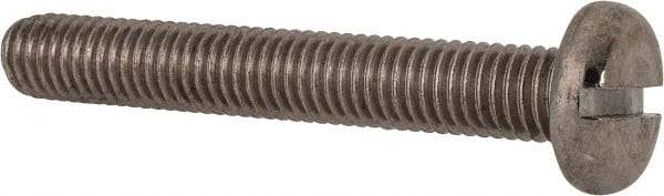 Value Collection - M8x1.25, 55mm Length Under Head Slotted Drive Machine Screw - Pan Head, Grade 316 & A4 Stainless Steel, Uncoated, Without Washer - Industrial Tool & Supply