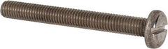 Value Collection - M8x1.25 Metric Coarse, 70mm Length Under Head Slotted Drive Machine Screw - Pan Head, Grade 316 & A4 Stainless Steel, Uncoated, Without Washer - Industrial Tool & Supply