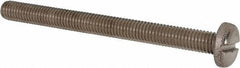 Value Collection - M8x1.25 Metric Coarse, 90mm Length Under Head Slotted Drive Machine Screw - Pan Head, Grade 316 & A4 Stainless Steel, Uncoated, Without Washer - Industrial Tool & Supply