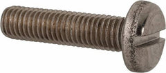 Value Collection - M10x1.50 Metric Coarse, 40mm Length Under Head Slotted Drive Machine Screw - Pan Head, Grade 316 & A4 Stainless Steel, Uncoated, Without Washer - Industrial Tool & Supply