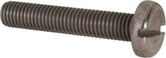 Value Collection - M10x1.50 Metric Coarse, 55mm Length Under Head Slotted Drive Machine Screw - Pan Head, Grade 316 & A4 Stainless Steel, Uncoated, Without Washer - Industrial Tool & Supply