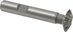 Whitney Tool Co. - 3/4° 3/4" Cut Diam, 3/16" Cut Width, 3/8" Shank, Carbide-Tipped Double-Angle Cutter - Industrial Tool & Supply