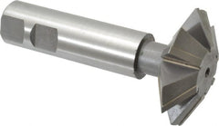 Whitney Tool Co. - 2-1/4° 2-1/4" Cut Diam, 3/4" Cut Width, 7/8" Shank, Carbide-Tipped Double-Angle Cutter - Industrial Tool & Supply