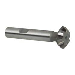 Whitney Tool Co. - 3/4° 3/4" Cut Diam, 1/4" Cut Width, 3/8" Shank, Carbide-Tipped Double-Angle Cutter - Industrial Tool & Supply