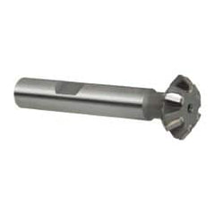 Whitney Tool Co. - 3/4° 3/4" Cut Diam, 1/4" Cut Width, 3/8" Shank, Carbide-Tipped Double-Angle Cutter - Industrial Tool & Supply