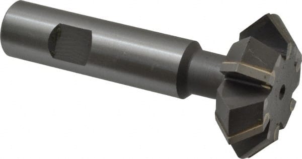 Whitney Tool Co. - 1-7/8° 1-7/8" Cut Diam, 5/8" Cut Width, 3/4" Shank, Carbide-Tipped Double-Angle Cutter - Industrial Tool & Supply