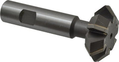 Whitney Tool Co. - 1-7/8° 1-7/8" Cut Diam, 5/8" Cut Width, 3/4" Shank, Carbide-Tipped Double-Angle Cutter - Industrial Tool & Supply