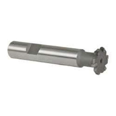 Whitney Tool Co. - 1/16" Radius, 1/8" Circle Diam, 3/4" Cutter Diam, Shank Connection, Convex Radius Cutter - 1/2" Shank Diam, 3" OAL, Carbide-Tipped, Uncoated, Profile Ground, 6 Teeth, Weldon Flat - Industrial Tool & Supply
