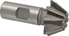 Whitney Tool Co. - 1-1/2" Diam x 5/8" Width of Cut, 60° Included Angle, Shank Connection, Carbide Tipped Single Angle Cutter - 3/4" Shank Diam, 2-3/4" Overall Length, Right Hand Cut, Uncoated - Industrial Tool & Supply