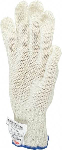 Whizard - Size M (8), ANSI Cut Lvl 5, Kevlar/Spectra/Stainless Steel Cut Resistant Gloves - High Strength Fiber/Stainless Steel Lining, Knit Wrist, Gray, Ambidextrous - Industrial Tool & Supply