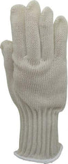 Whizard - Size L (9), ANSI Cut Lvl 5, Kevlar/Spectra/Stainless Steel Cut Resistant Gloves - High Strength Fiber/Stainless Steel Lining, Knit Wrist, Gray, Ambidextrous - Industrial Tool & Supply