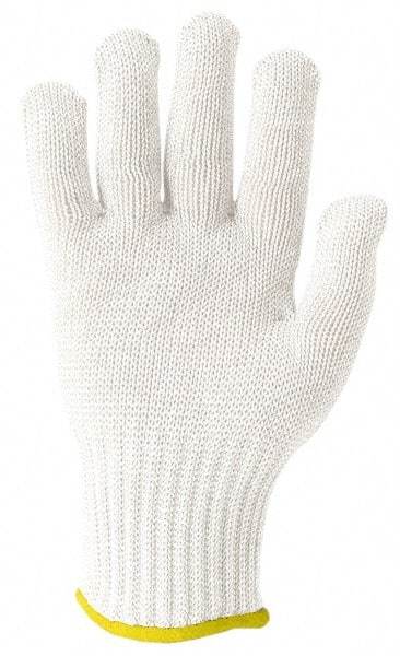 Whizard - Size XS (6), ANSI Cut Lvl 5, Kevlar/Spectra/Stainless Steel Cut Resistant Gloves - Knit Wrist, White, Ambidextrous - Industrial Tool & Supply