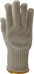 Whizard - Size S (7), ANSI Cut Lvl 5, Kevlar/Spectra/Stainless Steel Cut Resistant Gloves - Knit Wrist, White, Ambidextrous - Industrial Tool & Supply