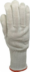 Whizard - Size XL (10), ANSI Cut Lvl 5, HPPE Fiber/Stainless Steel Cut Resistant Gloves - Knit Wrist, White, Ambidextrous - Industrial Tool & Supply