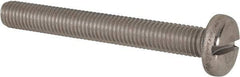 Value Collection - M10x1.50 Metric Coarse, 80mm Length Under Head Slotted Drive Machine Screw - Pan Head, Grade 316 & A4 Stainless Steel, Uncoated, Without Washer - Industrial Tool & Supply