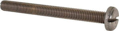 Value Collection - M10x1.50 Metric Coarse, 100mm Length Under Head Slotted Drive Machine Screw - Pan Head, Grade 316 & A4 Stainless Steel, Uncoated, Without Washer - Industrial Tool & Supply