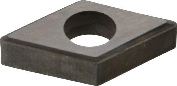 Made in USA - 1/2" Inscribed Circle, Diamond (Shape) Shim for Indexables - Carbide, 3/16" Thick, DSN Shim Style, Negative Rake - Industrial Tool & Supply