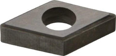 Made in USA - 1/2" Inscribed Circle, Diamond (Shape) Shim for Indexables - Carbide, 3/16" Thick, DSN Shim Style, Negative Rake - Industrial Tool & Supply