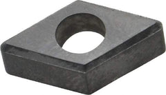 Made in USA - 1/2" Inscribed Circle, Diamond (Shape) Shim for Indexables - Carbide, 1/4" Thick, IDSN Shim Style, Negative Rake - Industrial Tool & Supply
