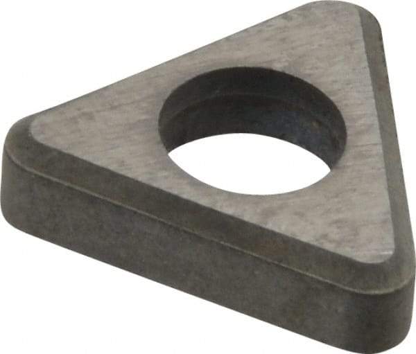 Made in USA - 3/8" Inscribed Circle, Triangle Shim for Indexables - Carbide, 1/8" Thick, ITSN Shim Style, Negative Rake - Industrial Tool & Supply