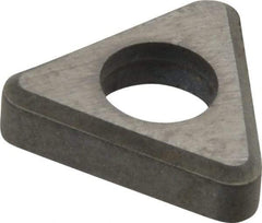 Made in USA - 3/8" Inscribed Circle, Triangle Shim for Indexables - Carbide, 1/8" Thick, ITSN Shim Style, Negative Rake - Industrial Tool & Supply