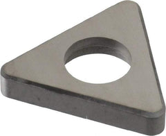 Made in USA - 3/4" Inscribed Circle, Triangle Shim for Indexables - Carbide, 3/16" Thick, ITSN Shim Style, Negative Rake - Industrial Tool & Supply