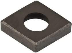 Made in USA - 1/2" Inscribed Circle, Diamond (Shape) Shim for Indexables - Carbide, 1/8" Thick, SCN Shim Style, Negative Rake - Industrial Tool & Supply