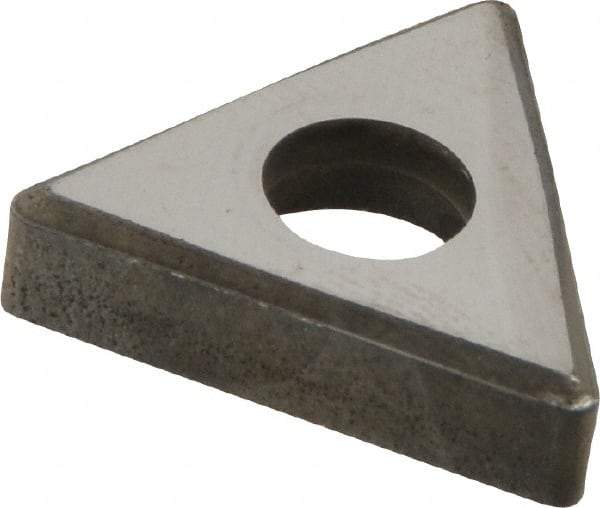 Made in USA - 1/2" Inscribed Circle, Triangle Interchangeable Head Shim for Indexables - Carbide, 3/16" Thick, SM Shim Style, Negative Rake, Left Hand, Right Hand Cut - Industrial Tool & Supply