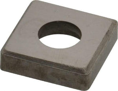 Made in USA - 3/4" Inscribed Circle, Square Shim for Indexables - Carbide, 3/16" Thick, SM Shim Style, Negative Rake - Industrial Tool & Supply