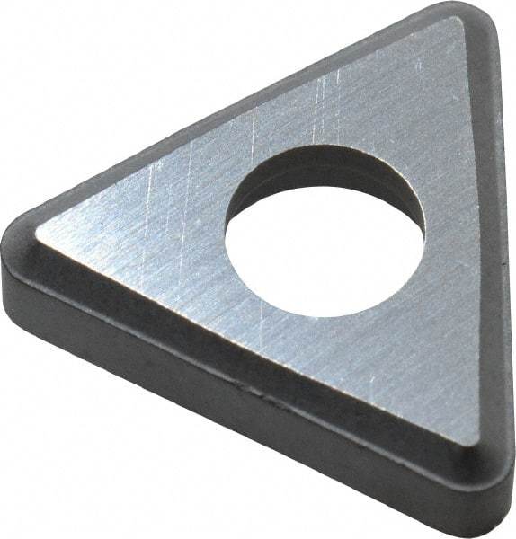 Made in USA - 3/8" Inscribed Circle, Triangle Shim for Indexables - Carbide, 1/8" Thick, STN Shim Style, Negative Rake - Industrial Tool & Supply