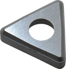 Made in USA - 3/8" Inscribed Circle, Triangle Shim for Indexables - Carbide, 1/8" Thick, STN Shim Style, Negative Rake - Industrial Tool & Supply