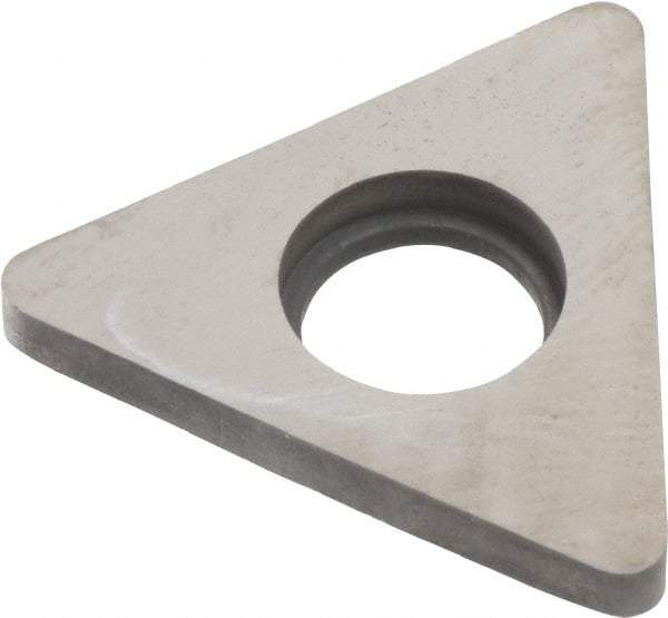 Made in USA - 5/8" Inscribed Circle, Triangle Shim for Indexables - Carbide, 1/8" Thick, STN Shim Style, Negative Rake - Industrial Tool & Supply