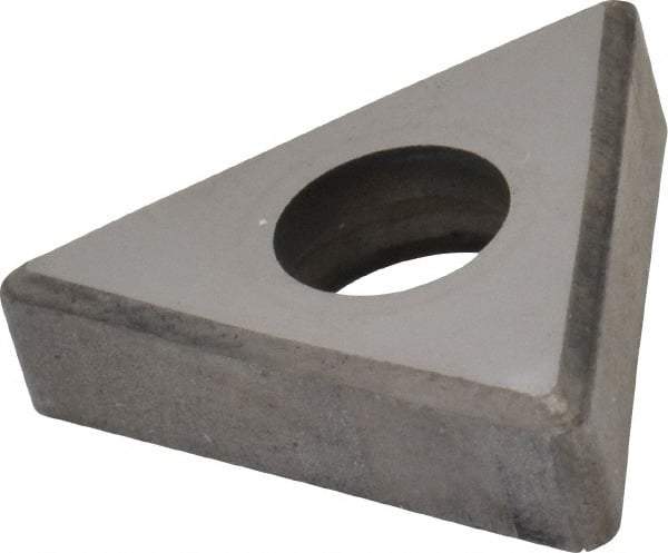 Made in USA - 1/2" Inscribed Circle, Triangle Shim for Indexables - Carbide, 3/16" Thick, TSN Shim Style, Negative Rake, Left Hand, Right Hand Cut - Industrial Tool & Supply
