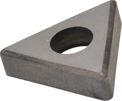 Made in USA - 1/2" Inscribed Circle, Triangle Shim for Indexables - Carbide, 3/16" Thick, TSN Shim Style, Negative Rake, Left Hand, Right Hand Cut - Industrial Tool & Supply