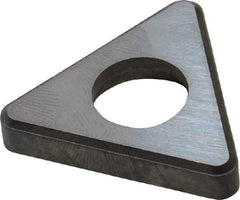 Made in USA - 3/4" Inscribed Circle, Triangle Shim for Indexables - Carbide, 3/16" Thick, TSN Shim Style, Negative Rake, Left Hand, Right Hand Cut - Industrial Tool & Supply