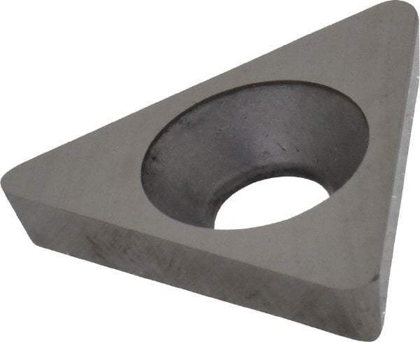 Made in USA - 1/2" Inscribed Circle, Triangle Shim for Indexables - Carbide, 1/8" Thick, SM Shim Style, Positive Rake - Industrial Tool & Supply