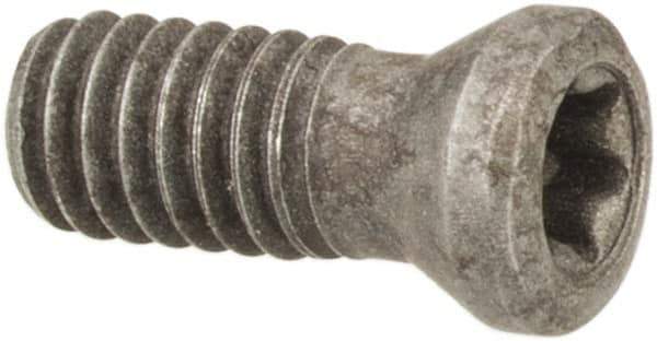 Made in USA - Torx Cap Screw for Indexables - M2.5x0.45 Thread, Industry Std MS-1153, For Use with Inserts - Industrial Tool & Supply