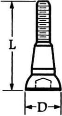 Made in USA - Torx Lock Screw for Indexables - #10-32 Thread, Industry Std TGS-3, For Use with Inserts - Industrial Tool & Supply