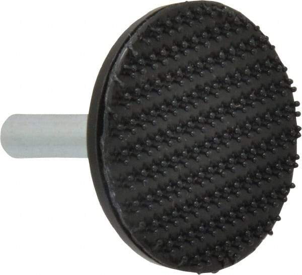 3M - 1-1/2" Diam Hook & Loop Disc Backing Pad - 1/4" Shank Diam, Firm Density, 25,000 RPM - Industrial Tool & Supply