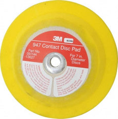 3M - 7" Diam Hook & Loop Disc Backing Pad - Medium Density, 6,000 RPM - Industrial Tool & Supply