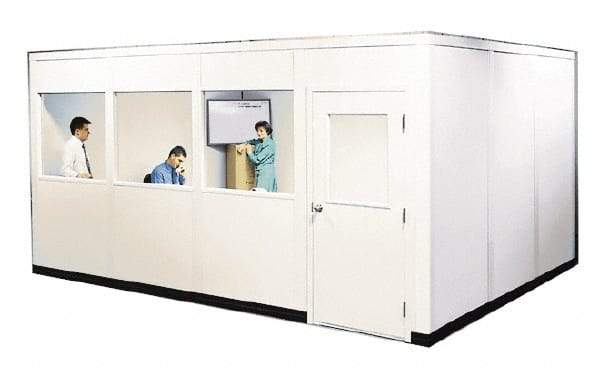 Portafab - 12' Long x 8" Wide, Fire & Sound Panel Temporary Structure - 4 Walls - Industrial Tool & Supply