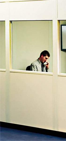 Portafab - Fixed Window - Tempered Glass, for Temporary Structure Wall Panel - Industrial Tool & Supply