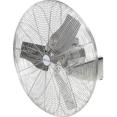 Airmaster - 30" Blade, 1/4 hp, 8,800 Max CFM, Single Phase Food Service Non-Oscillating Wall Mounting Fan - 115/230 Volts, 1 Speed - Industrial Tool & Supply