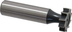 Interstate - 3/4" Diam x 3/16" Face Width, High Speed Steel, 10 Teeth, Shank Connection Woodruff Keyseat Cutter - Uncoated, 2-3/16" OAL x 1/2" Shank, Straight Teeth, ANSI 606, Old Standard 9 - Industrial Tool & Supply