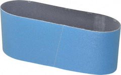 Norton - 4" Wide x 24" OAL, 80 Grit, Zirconia Alumina Abrasive Belt - Zirconia Alumina, Medium, Coated, Y Weighted Cloth Backing, Series 3X - Industrial Tool & Supply