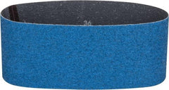 Norton - 4" Wide x 24" OAL, 36 Grit, Zirconia Alumina Abrasive Belt - Zirconia Alumina, Very Coarse, Coated, Y Weighted Cloth Backing, Series 3X - Industrial Tool & Supply