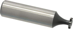 Interstate - 5/16" Diam x 1/16" Face Width, High Speed Steel, 6 Teeth, Shank Connection Woodruff Keyseat Cutter - Uncoated, 2-1/16" OAL x 1/2" Shank, Straight Teeth, ANSI 202-1/2, Old Standard 206 - Industrial Tool & Supply