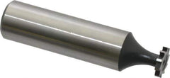 Interstate - 3/8" Diam x 1/16" Face Width, High Speed Steel, 6 Teeth, Shank Connection Woodruff Keyseat Cutter - Uncoated, 2-1/16" OAL x 1/2" Shank, Straight Teeth, ANSI 203, Old Standard 211 - Industrial Tool & Supply