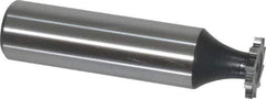 Interstate - 1/2" Diam x 1/16" Face Width, Cobalt, 10 Teeth, Shank Connection Woodruff Keyseat Cutter - Uncoated, 2-1/16" OAL x 1/2" Shank, Straight Teeth, ANSI 204, Old Standard 1 - Industrial Tool & Supply